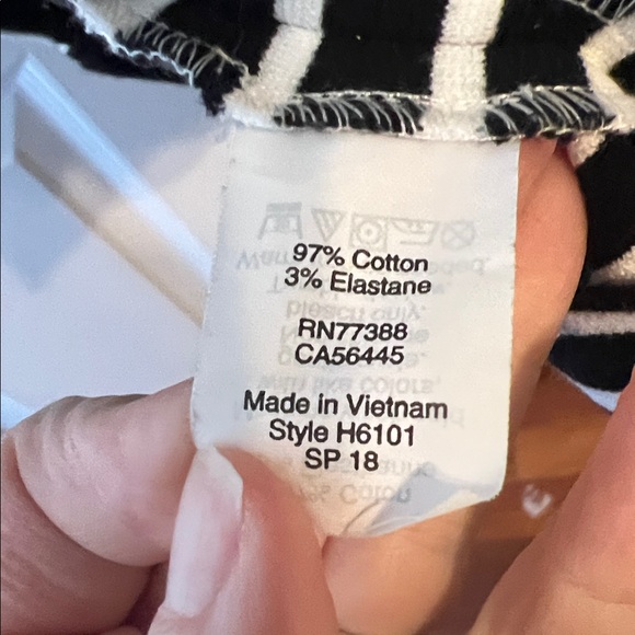 Classic Black and White Striped Sleeveless JCrew Dress - Small - Picture 5 of 5